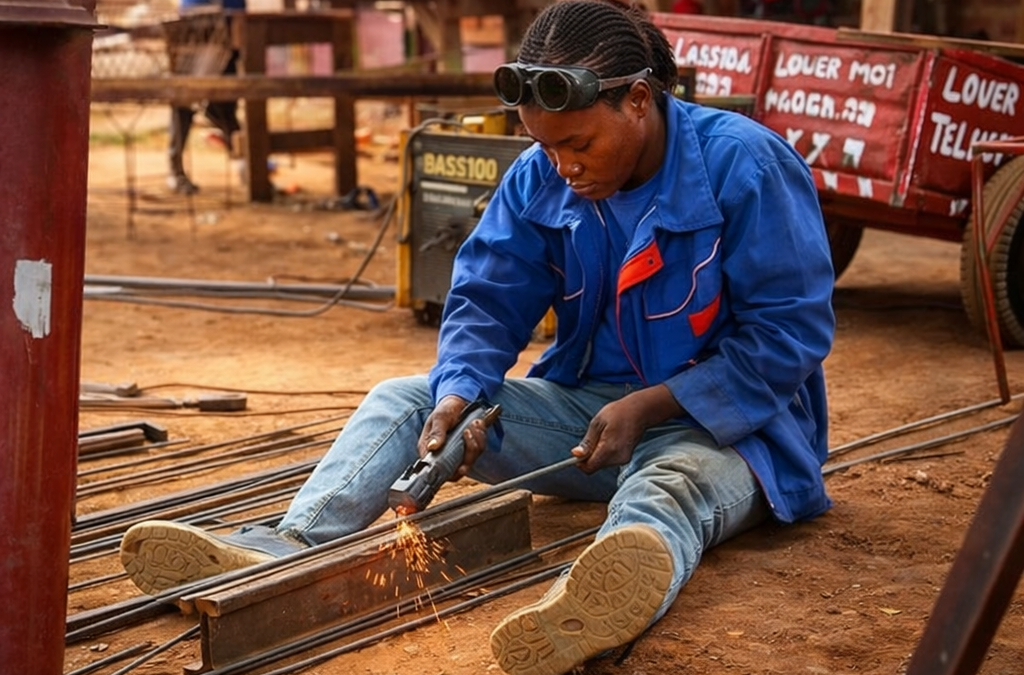 Nkayi : une évaluation concrète au cœur de la formation en soudure
